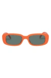 Aire Ceres 51mm Rectangular Sunglasses In Orange