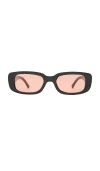 Aire Ceres Sunglasses In Black/cinnamon Tint