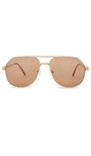 Aire Cosmos In Bright Gold & Tan Tint
