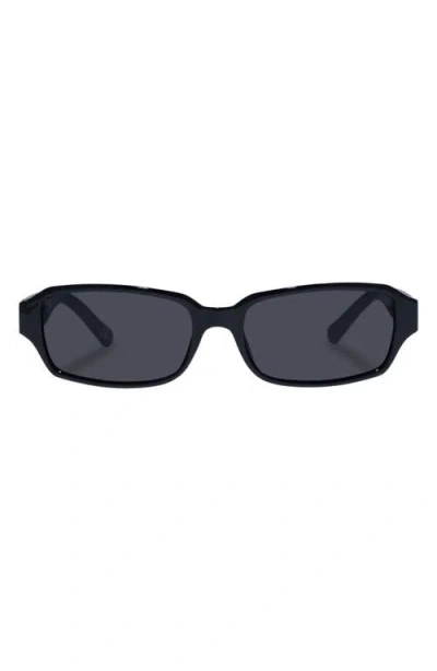 Aire Crater 54mm Rectangular Sunglasses In Black