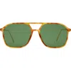 Aire Cusp 55mm Aviator Sunglasses In Green
