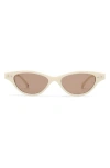 Aire Cybeles 49mm Cat Eye Sunglasses In Ivory/hazel Tint