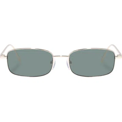 Aire Decan 51mm Rectangle Sunglasses In Gold