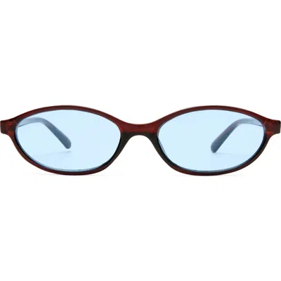 Aire Earthshine 54mm Oval Sunglasses In Blue