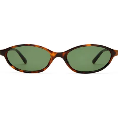 Aire Earthshine 54mm Oval Sunglasses In Green