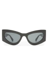 Aire Electra Sunglasses In Black/smoke Mono