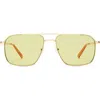 Aire Equator 55mm Aviator Sunglasses In Green