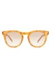 Aire Evolution 51mm Gradient Round Sunglasses In Brown