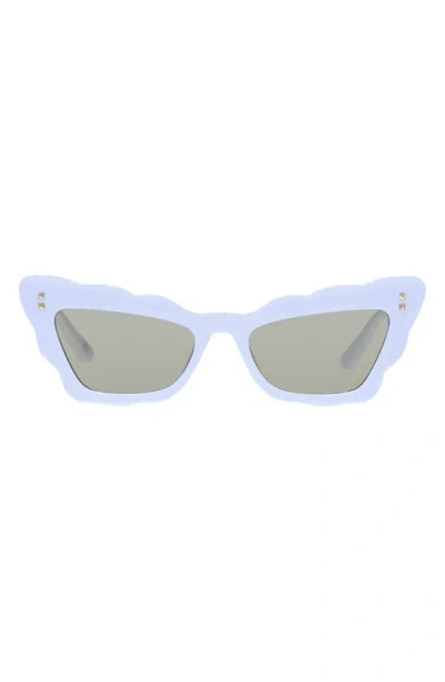 Aire Gamma Ray 51mm Cat Eye Sunglasses In Ivory