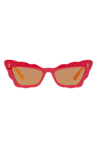 Aire Gamma Ray 51mm Cat Eye Sunglasses In Red