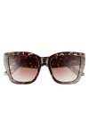 Aire Haedus 53mm Gradient Square Sunglasses In Brown