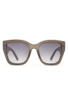 Aire Haedus 53mm Gradient Square Sunglasses In Brown