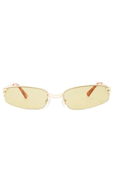 Aire Helix Sunglasses In Bright Gold