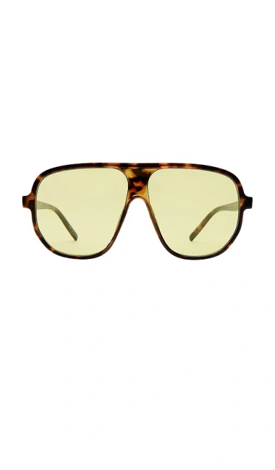 Aire Hydrus Oversized Aviator Sunglasses In Brown