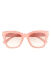 Aire Intergalactic 50mm Square Sunglasses In Pink