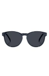 Aire Karma 54mm Polarized Round Sunglasses In Black