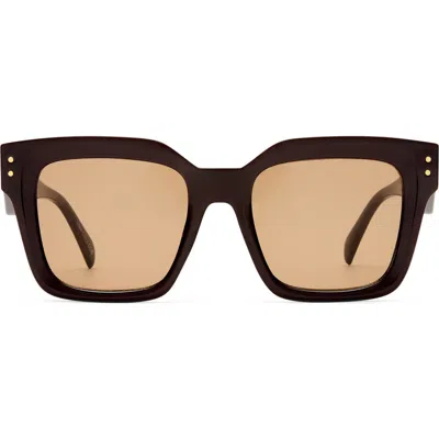 Aire Magnitude 50mm Square Sunglasses In Purple