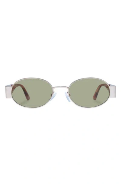 Aire Mars 51mm Oval Sunglasses In Satin Gold