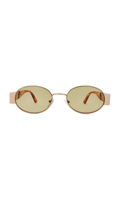 Aire Mars Sunglasses In Satin Gold & Vintage Tort