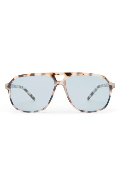 Aire Monoceros 57mm Aviator Sunglasses In Cookie Tort/smoke Tint