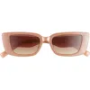 Aire Novae 51mm Cat Eye Sunglasses In Milky Caramel