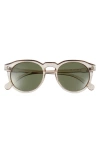 Aire Nucleus 52mm Polarized Round Sunglasses In Metallic