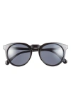 Aire Nucleus 52mm Round Sunglasses In Black