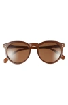 Aire Nucleus V2 53mm Round Sunglasses In Brown