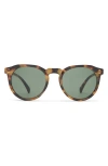 Aire Nucleus V2 53mm Round Sunglasses In Dark Tort/khaki Tint