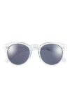 Aire Nucleus V2 53mm Round Sunglasses In Ice Blue/smoke Mono