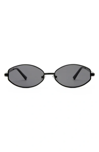 Aire Objective 53mm Oval Sunglasses In Black
