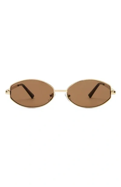Aire Objective 53mm Oval Sunglasses In Brown