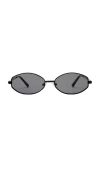 Aire Objective 53mm Oval Sunglasses In Black