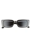 Aire Orion 53mm Rectangular Sunglasses In Black