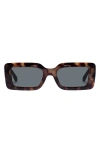 Aire Parallax Square Sunglasses In Dark Tort-brown In Dark Tort