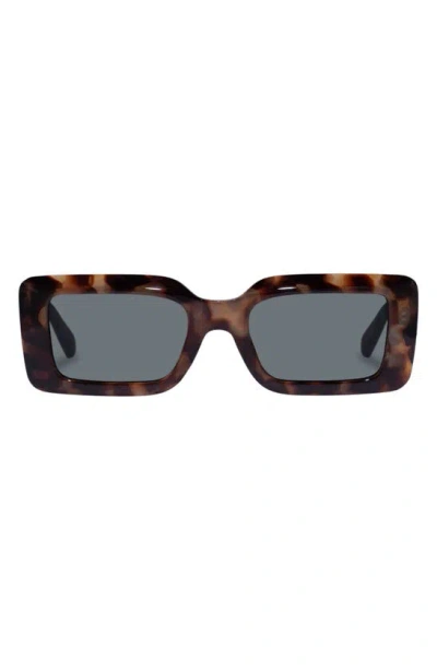 Aire Parallax Square Sunglasses In Dark Tort-brown