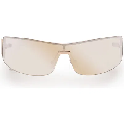 Aire Pegasus 136mm Shield Sunglasses In Gold