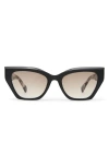 Aire Persei 51mm Cat Eye Sunglasses In Black