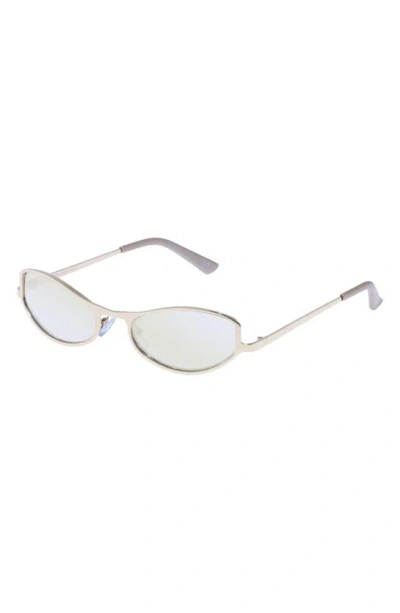 Aire Retrograde 55mm Oval Sunglasses In Gray