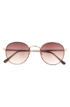 Aire Rising 48mm Small Gradient Round Sunglasses In Blue