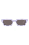 Aire Sculptor 50mm Rectangular Sunglasses In Matte Musk