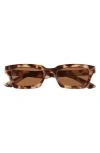 Aire Sculptor 50mm Rectangular Sunglasses In Tort/brown Mono