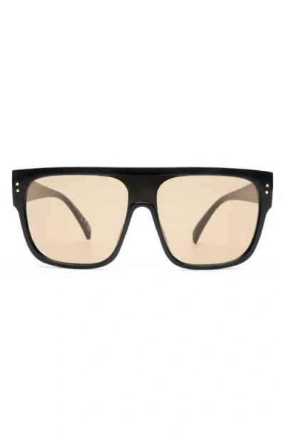 Aire Starwake Oversize Flat Top Sunglasses In Burgundy