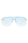 Aire Venatici 137mm Aviator Sunglasses In Blue
