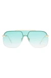Aire Venatici 137mm Aviator Sunglasses In Blue
