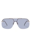 Aire Venatici 137mm Aviator Sunglasses In Bright Gold/smoke Tint