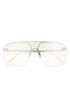 Aire Venatici 137mm Aviator Sunglasses In Silver