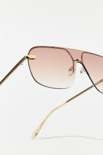 Aire Venatici Aviator Sunglasses In Brown, Women's At Urban Outfitters In Pink