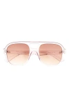 Aire Whirlpool 53mm Aviator Sunglasses In Brown