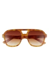 Aire Whirlpool 53mm Aviator Sunglasses In Vintage Tort / Brown Grad